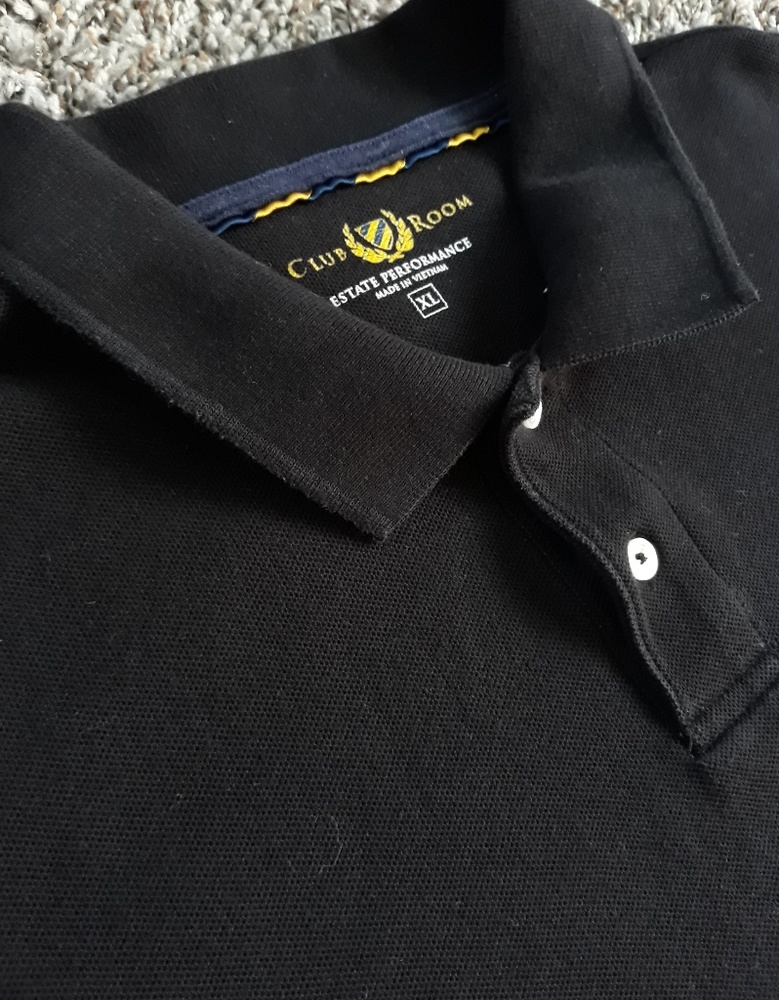 ClubRoom Estates performance XL black polo